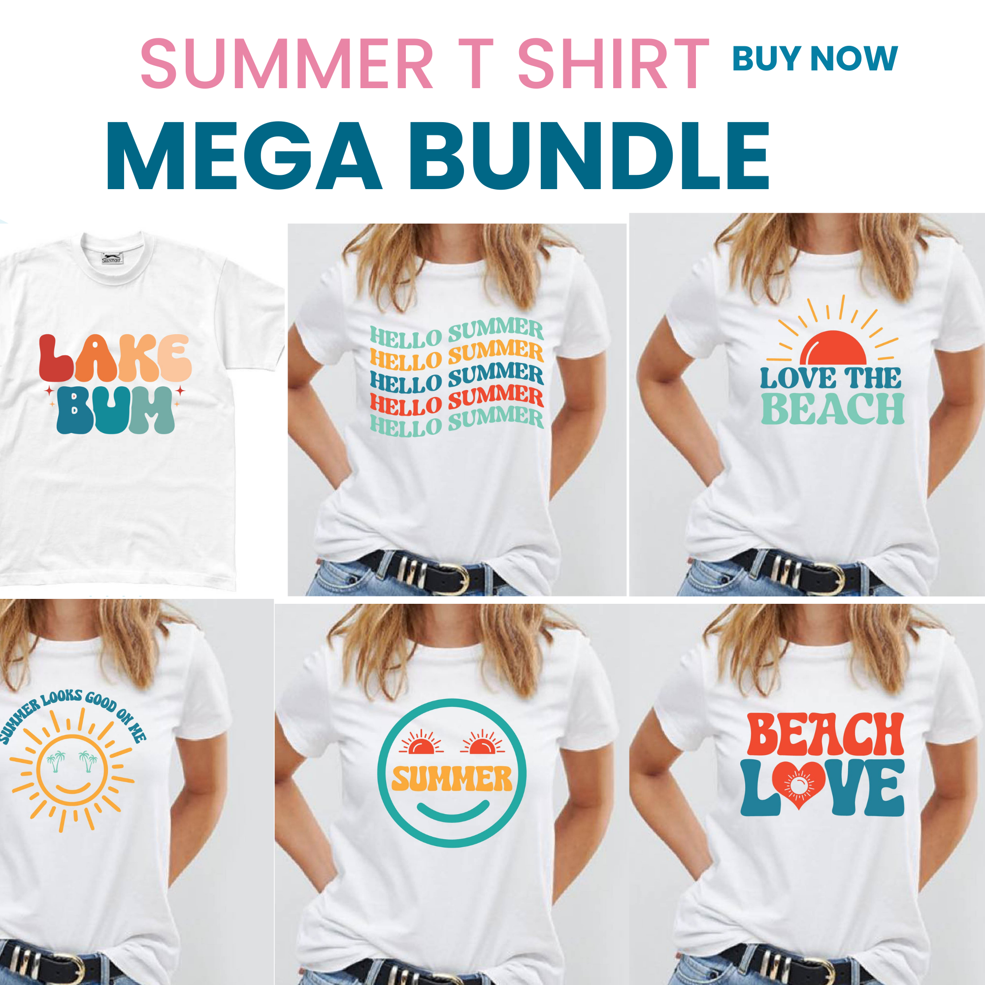 25 Retro Summer Svg Png Bundle